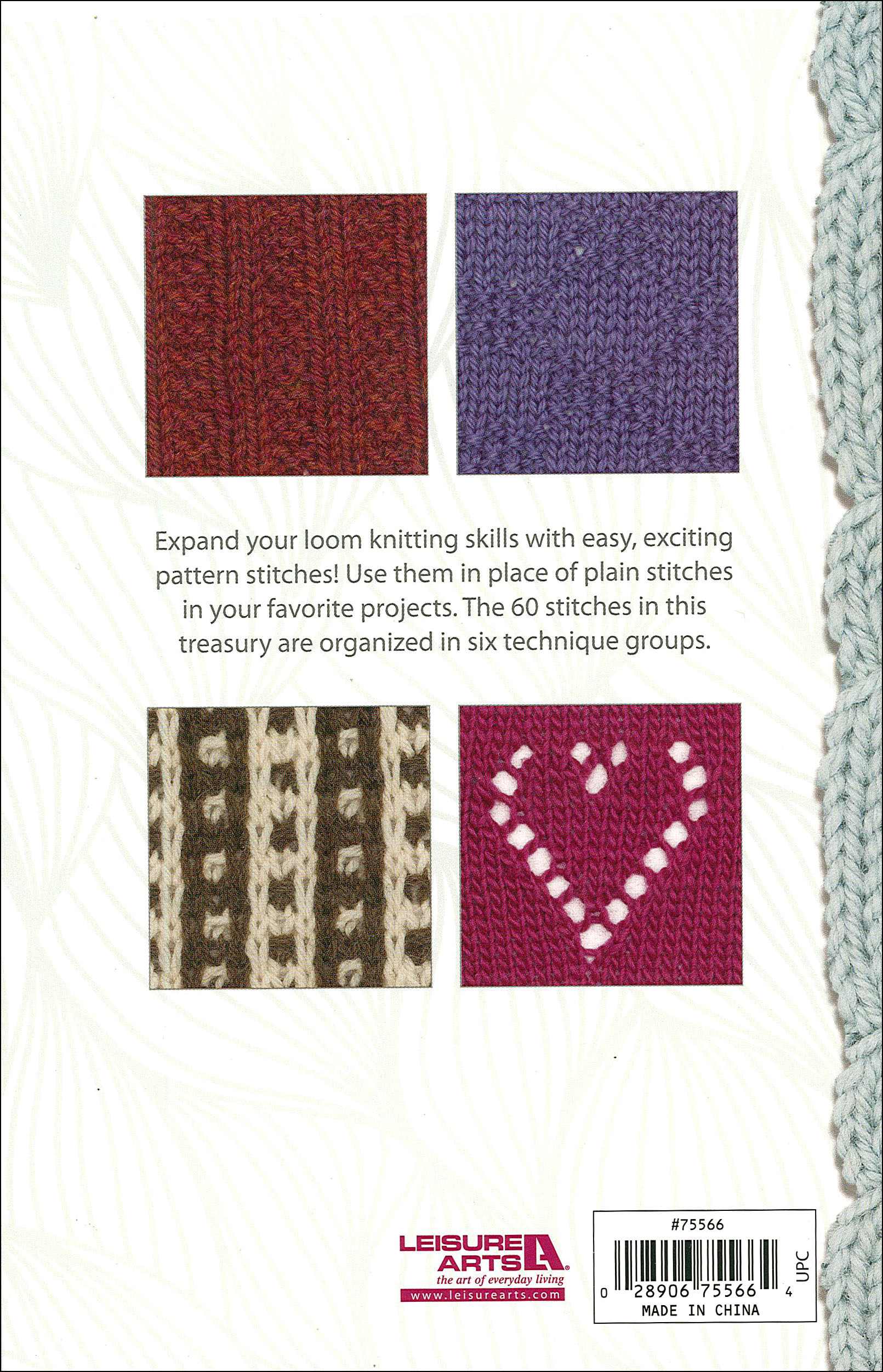 Leisure Arts Loom Knit Stitch Dictionary - Knitting Books and patterns Loom  Knit Stitch for beginners will expand your loom knitting skills with the